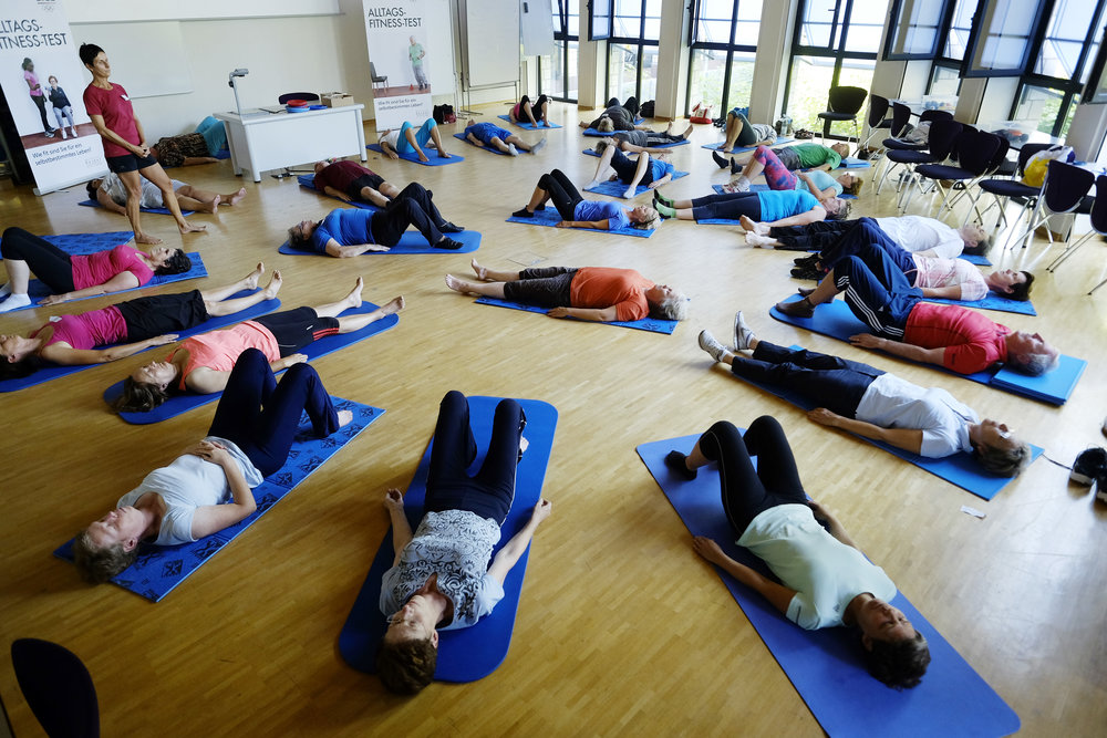 Beckenboden in der Wirbelsäulengymnastik